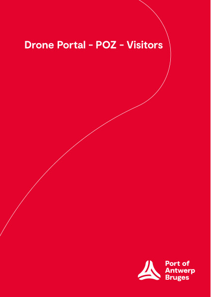 Manuel for the drone portal idronect for drone flights in the port area of Zeebrugge?