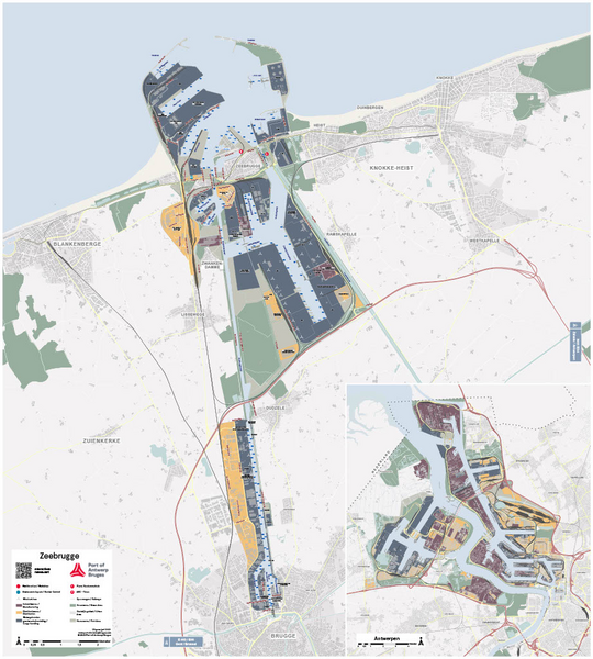 Port map Bruges/Zeebrugge April 2022